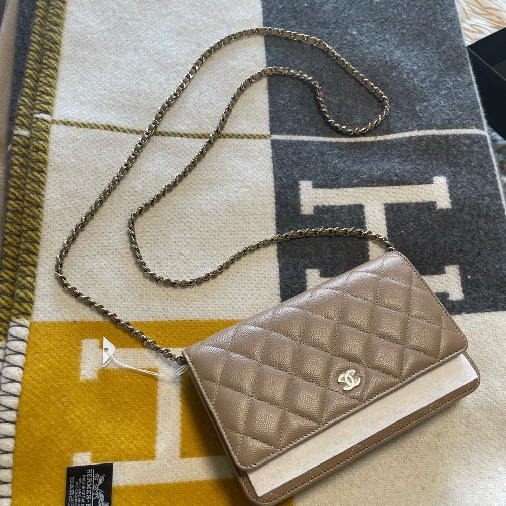 Chanel dark beige WOC